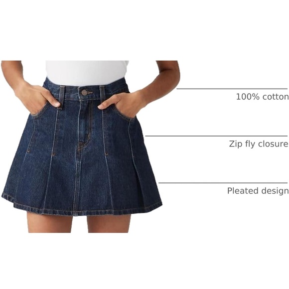 Levi's Dresses & Skirts - Brand New Levi’s Pleated Mini Skirt